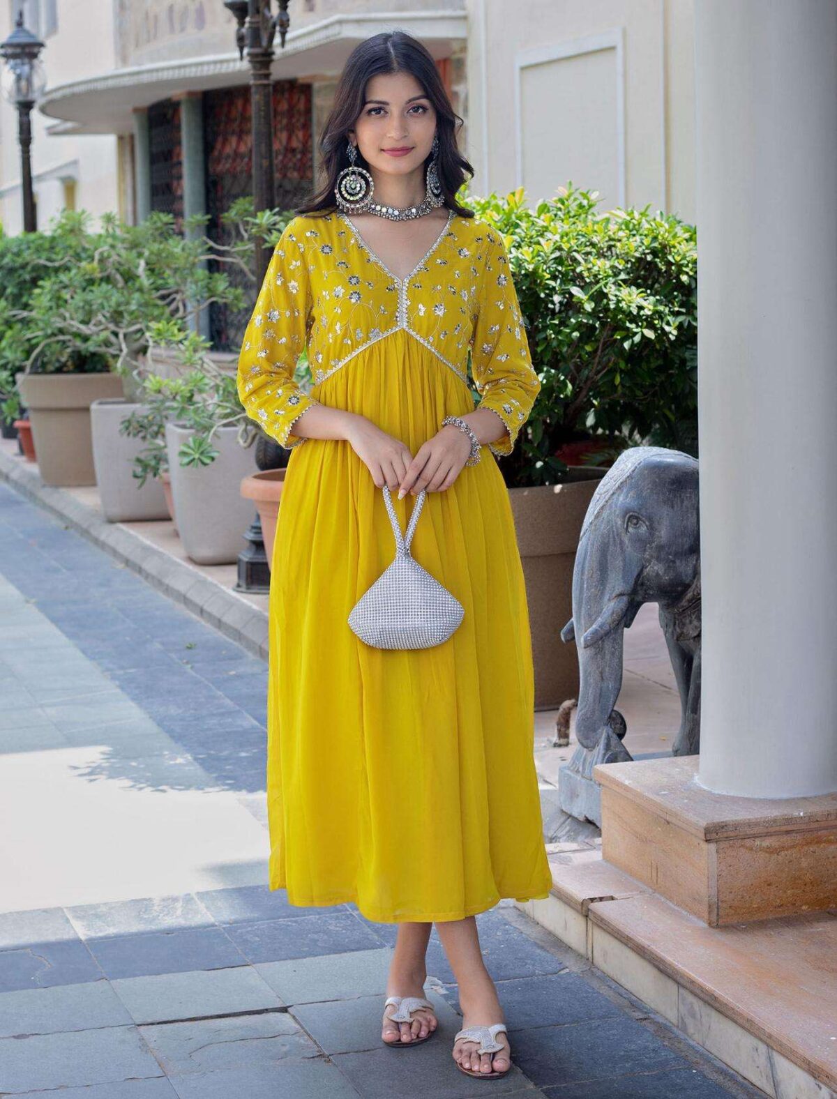 3-Piece Cotton Kurta Set for Women ? Kurta, Palazzo & Dupatta(M) - Image 5