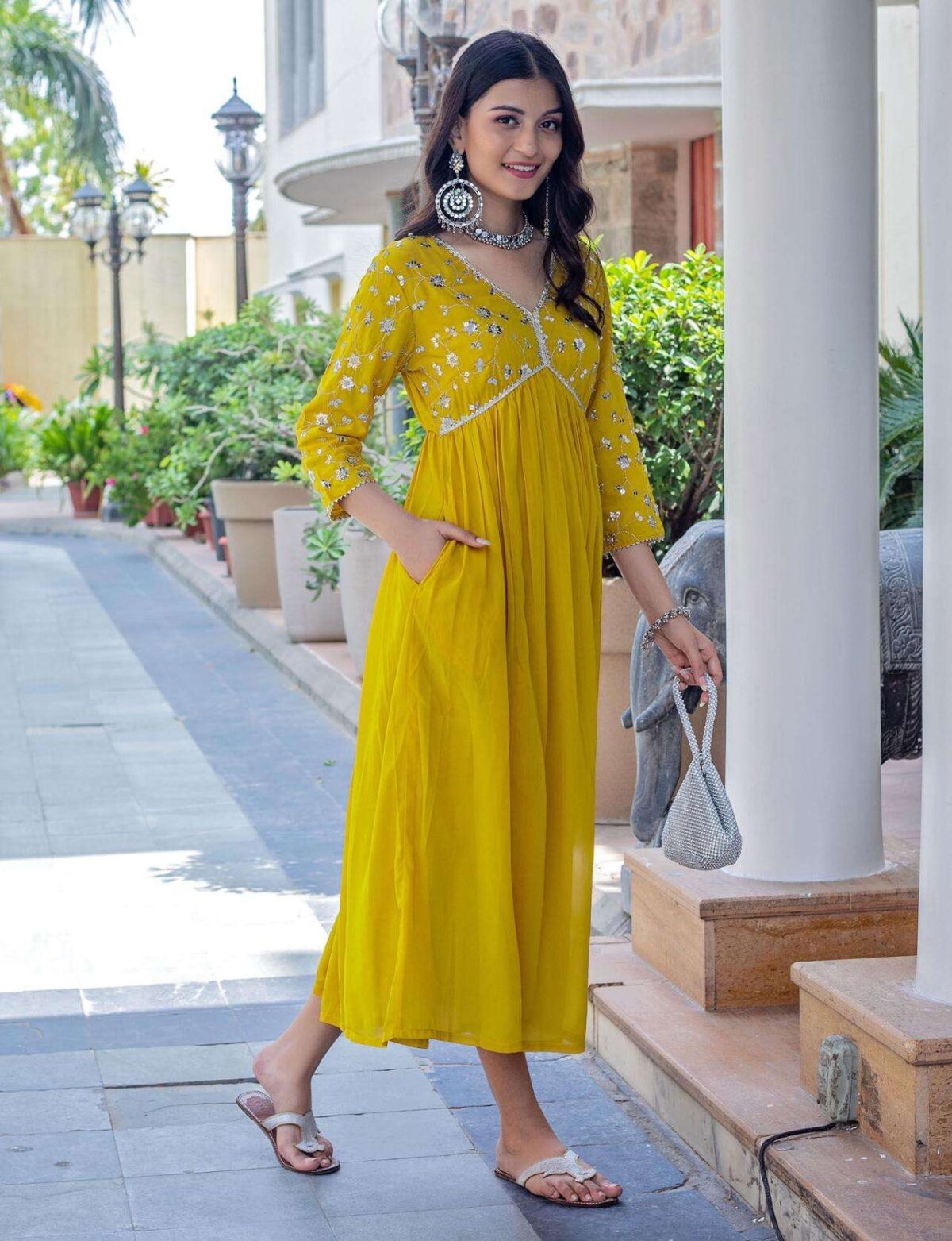 3-Piece Cotton Kurta Set for Women ? Kurta, Palazzo & Dupatta(M) - Image 6
